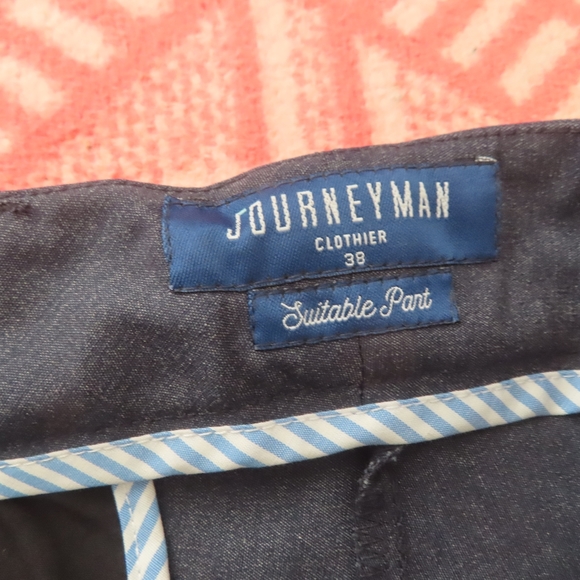 NWT Journeyman "The Suitable Pant", Men's 38 (Unhemmed), blue (39x37.5) - Picture 7 of 9